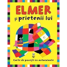 Elmer si prietenii lui Carte de povesti cu autocolante - David McKee