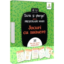 Jocuri cu numere. Pentru prescolari mari. Scrie si sterge - Collective