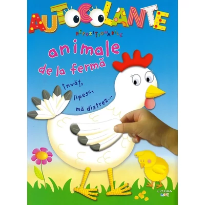 Autocolante repozitionabile. Animale de la ferma