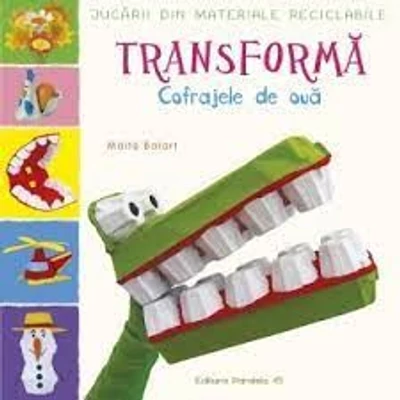 Jucarii din materiale reciclabile. Transforma cofrajele de oua