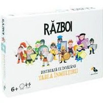  Razboi. Joc de carti cu tabla inmultirii