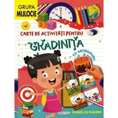 Carte de activitati pentru gradinita, cu abtibilduri. Grupa mijlocie - Collective