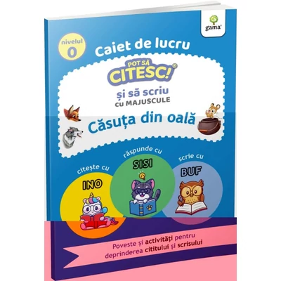 Casuta din oala. Caiet de lucru. Pot sa citesc si sa scriu cu majuscule - Collective