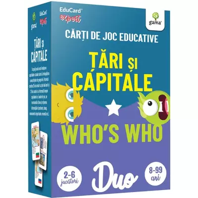 Tari si capitale. Who's Who. Carti de joc educative - Collective