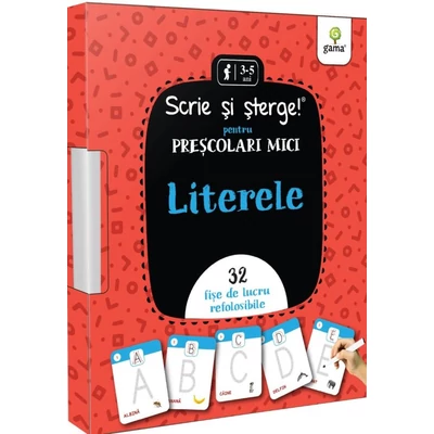 Literele . Prescolari mici. Scrie si sterge - Collective