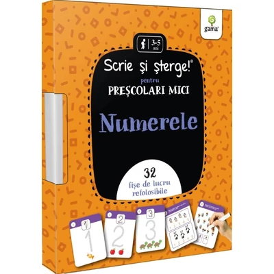Numerele. Pentru prescolari mici. Scrie si sterge - Collective