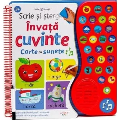 Scrie si sterge. Invata cuvinte. Carte cu sunete