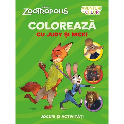 Zootropolis. Coloreaza cu Judy si Nick
