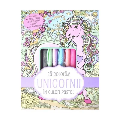 Sa coloram unicornii in culori pastel